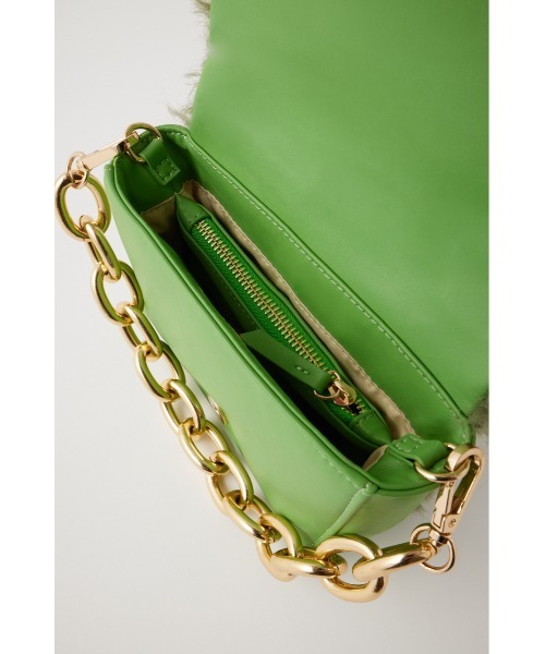 MOUSSY（マウジー）の「2WAY CHAIN F/FUR バッグ（ハンドバッグ・レディース・グリーン・FREE）」の12枚目の写真