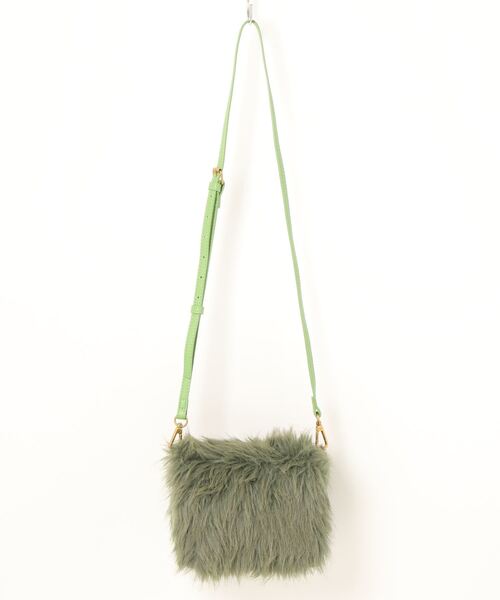 MOUSSY（マウジー）の「2WAY CHAIN F/FUR バッグ（ハンドバッグ・レディース・グリーン・FREE）」の13枚目の写真