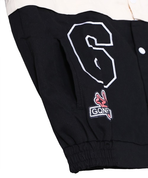 Figments(フィグメンツ)の「2WAYレーシングジャケット(ブルゾン・レディース・ブラック/ブルー・FREE)」の16枚目の写真