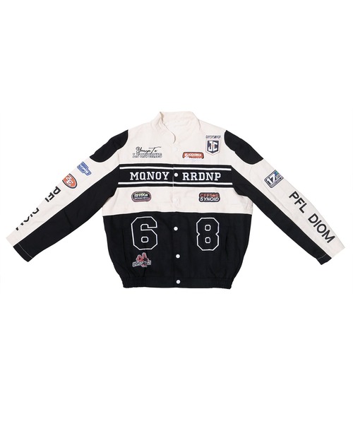 Figments(フィグメンツ)の「2WAYレーシングジャケット(ブルゾン・レディース・ブラック/ブルー・FREE)」の17枚目の写真