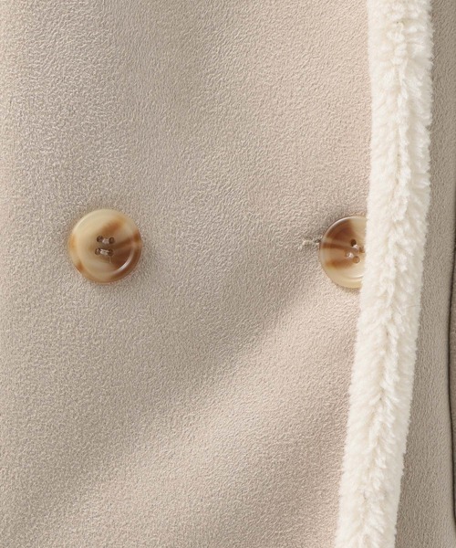 BAYFLOW(ベイフロー)の「2WAYフェイクムートン(ムートンコート・レディース・モカ/アイボリー・SMALL/MEDIUM)」の9枚目の写真