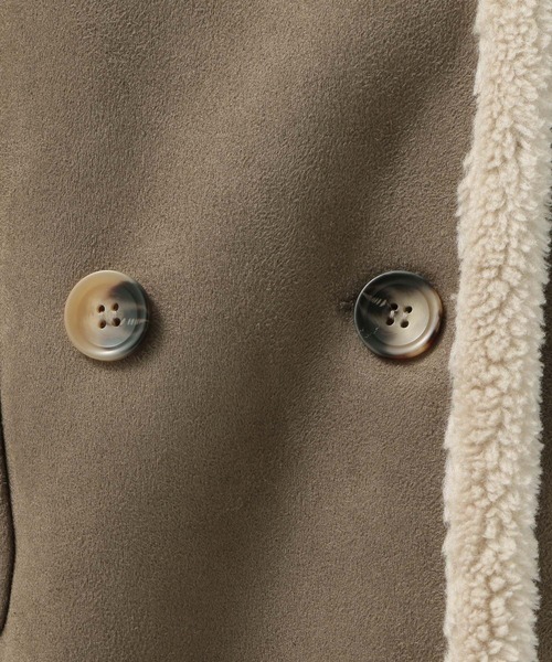 BAYFLOW(ベイフロー)の「2WAYフェイクムートン(ムートンコート・レディース・モカ/アイボリー・SMALL/MEDIUM)」の11枚目の写真