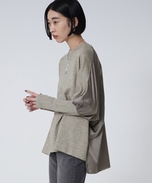 GALLEST | ドルマンドッキングニット(ニット/セーター)