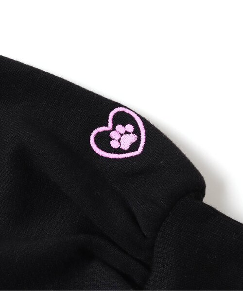 apres les cours（アプレレクール）の「ねこ&うさ耳かぶりパーカー（パーカー・キッズ・ブラック/アイボリー・80/90/100/110/120/130/140）」の7枚目の写真