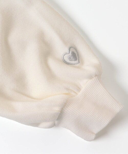 apres les cours（アプレレクール）の「ねこ&うさ耳かぶりパーカー（パーカー・キッズ・ブラック/アイボリー・80/90/100/110/120/130/140）」の13枚目の写真