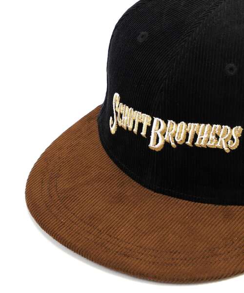 schott(ショット)の「Schott/ショット/BY COLOR CORDUROY CAP/バイカラー コーデュロイキャップ(キャップ・メンズ・ブラック/ホワイト・F)」の7枚目の写真