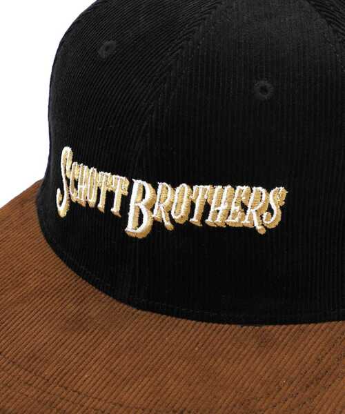 schott(ショット)の「Schott/ショット/BY COLOR CORDUROY CAP/バイカラー コーデュロイキャップ(キャップ・メンズ・ブラック/ホワイト・F)」の8枚目の写真