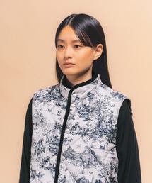 LAVENHAM MICKFIELD ベスト ウィメンズ　ジャガード LAVENHAM ベスト ジレ JACQUARD A LINE MICKFIELD WOMENS