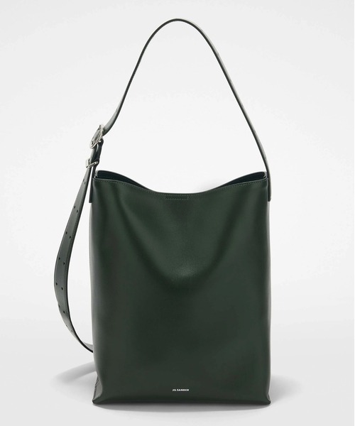 JIL SANDER（ジルサンダー）の「CANNOLO TOTE（トートバッグ・レディース・ダークブラウン/ブラック/グリーン・UNI）」の3枚目の写真