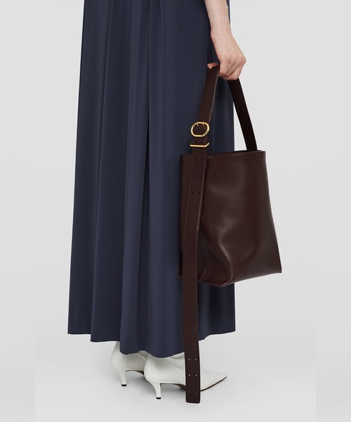 JIL SANDER（ジルサンダー）の「CANNOLO TOTE（トートバッグ・レディース・ダークブラウン/ブラック/グリーン・UNI）」の10枚目の写真