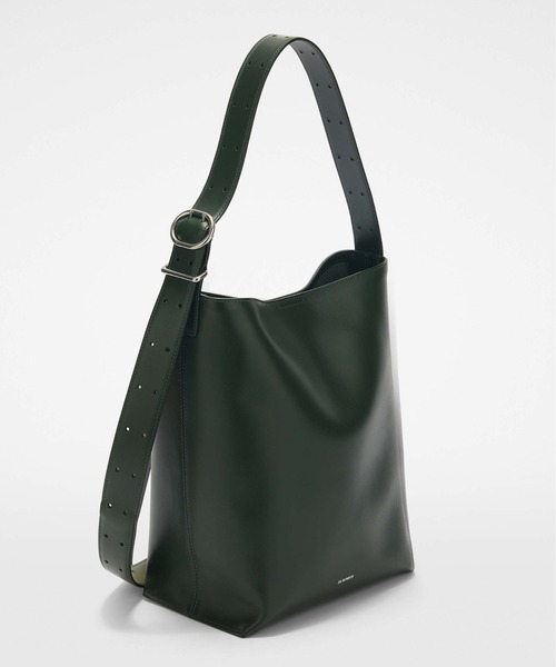 JIL SANDER（ジルサンダー）の「CANNOLO TOTE（トートバッグ・レディース・ダークブラウン/ブラック/グリーン・UNI）」の18枚目の写真