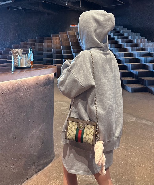 Alley by w closet（アリーバイダブルクローゼット）の「【Alley/SETアイテム】フードジップパーカー＋タイトスカート（パーカー・レディース・オフホワイト/グレー・FREE）」の19枚目の写真