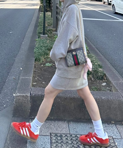 Alley by w closet（アリーバイダブルクローゼット）の「【Alley/SETアイテム】フードジップパーカー＋タイトスカート（パーカー・レディース・オフホワイト/グレー・FREE）」の21枚目の写真