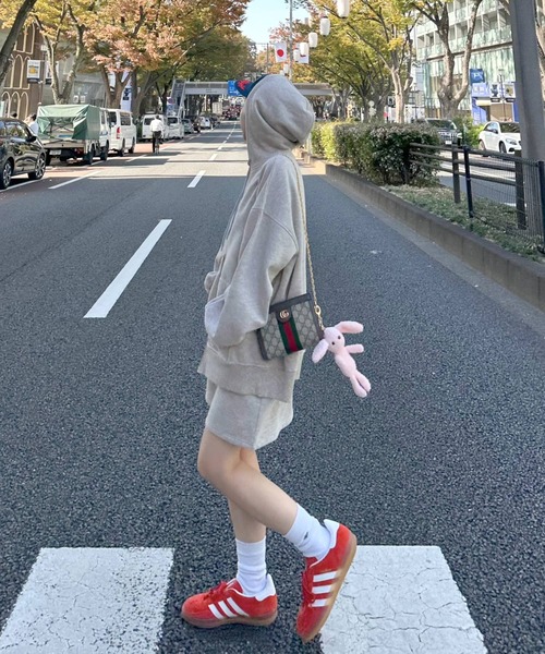 Alley by w closet（アリーバイダブルクローゼット）の「【Alley/SETアイテム】フードジップパーカー＋タイトスカート（パーカー・レディース・オフホワイト/グレー・FREE）」の22枚目の写真