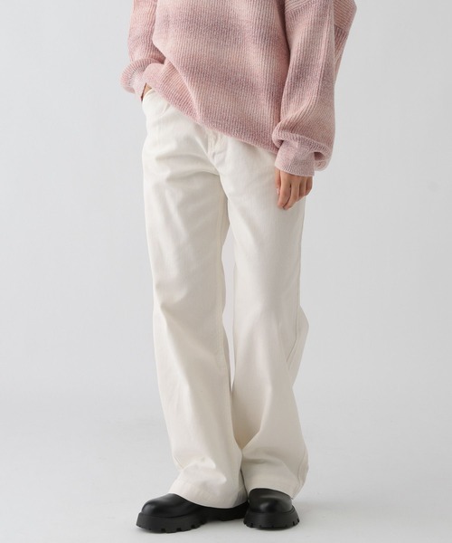 GLOBAL WORK（グローバルワーク）の「大人見えワイドツイル/AND YUA ANY/976517（その他パンツ・キッズ・パープル/イエロー/ホワイト/ピンク・150cm/160cm/170cm）」の2枚目の写真