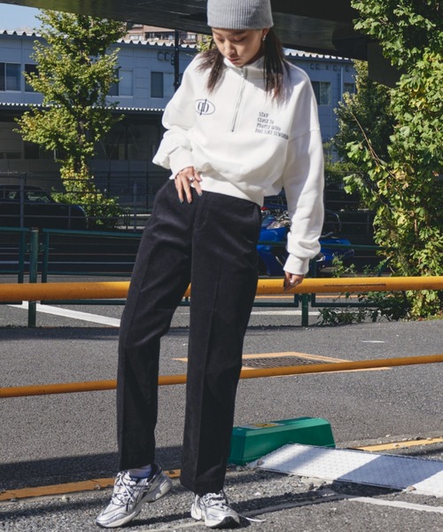 Auntie Rosa Holiday（アンティローザホリデー）の「ハイウエストコーデュロイパンツ（その他パンツ・レディース・ブラック/オフホワイト/ダークブラウン・マルチサイズ）」の8枚目の写真