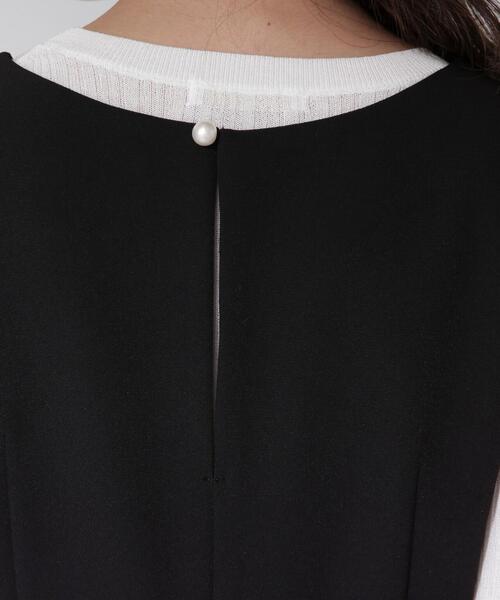 PROPORTION BODY DRESSING（プロポーションボディドレッシング）の「Ｖネックタイトジャンスカ / 1214140105（ワンピース・レディース・ベージュ/ブラック・MEDIUM/SMALL）」の8枚目の写真