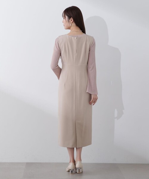 PROPORTION BODY DRESSING（プロポーションボディドレッシング）の「Ｖネックタイトジャンスカ / 1214140105（ワンピース・レディース・ベージュ/ブラック・MEDIUM/SMALL）」の18枚目の写真