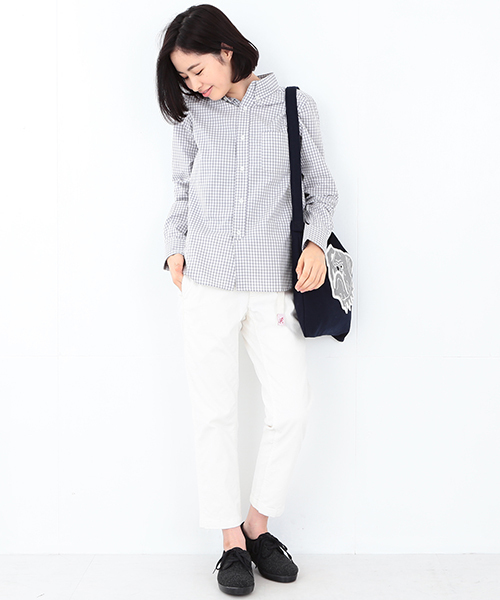 Gramicci(グラミチ)の「GRAMICCI×BEAMS BOY / 別注 コーデュロイ クロップドパンツ 15FW(その他パンツ・レディース・ホワイト/チャコールグレー/ネイビー・ONE SIZE)」の6枚目の写真