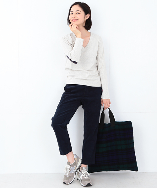 Gramicci(グラミチ)の「GRAMICCI×BEAMS BOY / 別注 コーデュロイ クロップドパンツ 15FW(その他パンツ・レディース・ホワイト/チャコールグレー/ネイビー・ONE SIZE)」の19枚目の写真