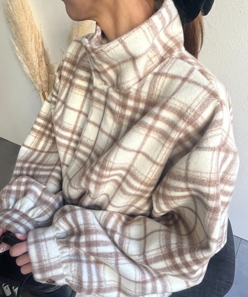 LAC-VERT(ラック・ヴェール)の「スタンドカラーAラインフレアジャケット(ステンカラーコート・レディース・ブラック/アイボリー/ピンク/ブラウン/チャコールグレー・FREE)」の18枚目の写真