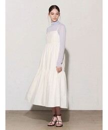 MIDIUMISOLID for Ladies C/NY ティアードキャミソールワンピース
