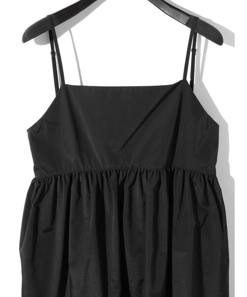 MIDIUMISOLID(ミディウミソリッド)の「MIDIUMISOLID for Ladies C/NY ティアードキャミソールワンピース(ワンピース・レディース・ブラック/オフホワイト/カーキ・FREE)」の10枚目の写真