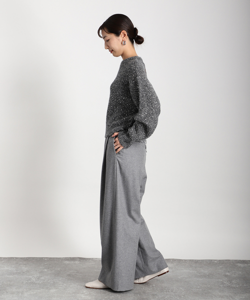 セール】アルパカ スパンコールプルオーバー（ニット/セーター