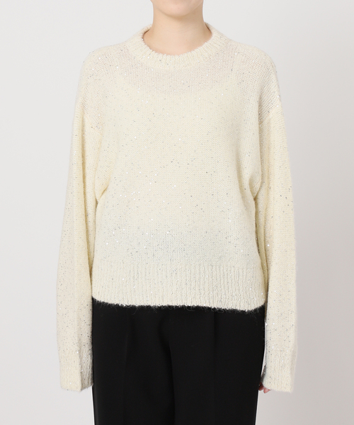 セール】アルパカ スパンコールプルオーバー（ニット/セーター