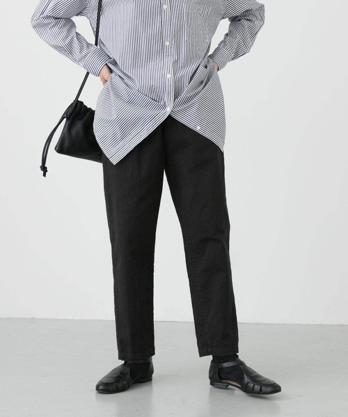 かぐれ(カグレ)の「コットンストレッチイージーパンツ(その他パンツ・レディース・カーキ/オフホワイト/スミクロ・FREE)」の10枚目の写真