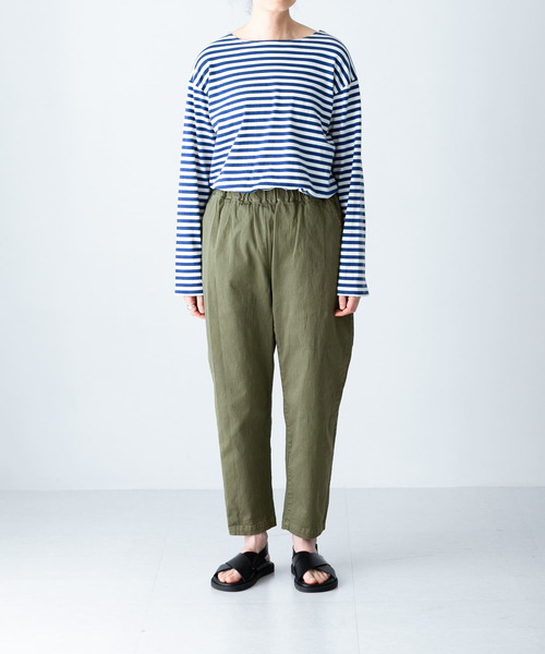 かぐれ(カグレ)の「コットンストレッチイージーパンツ(その他パンツ・レディース・カーキ/オフホワイト/スミクロ・FREE)」の22枚目の写真