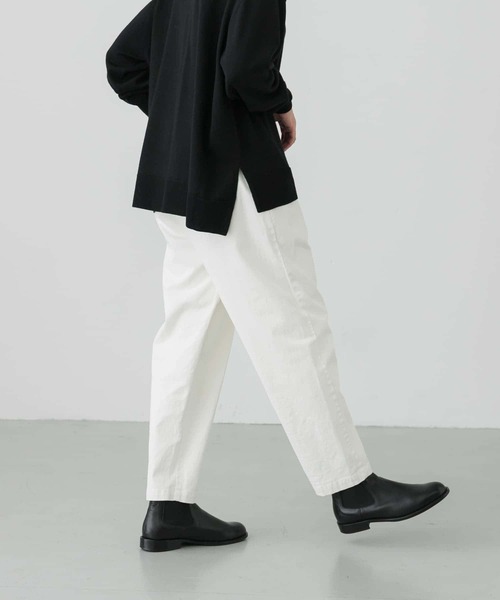 かぐれ(カグレ)の「コットンストレッチイージーパンツ(その他パンツ・レディース・カーキ/オフホワイト/スミクロ・FREE)」の6枚目の写真