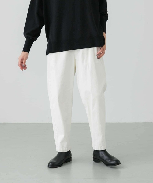 かぐれ(カグレ)の「コットンストレッチイージーパンツ(その他パンツ・レディース・カーキ/オフホワイト/スミクロ・FREE)」の7枚目の写真