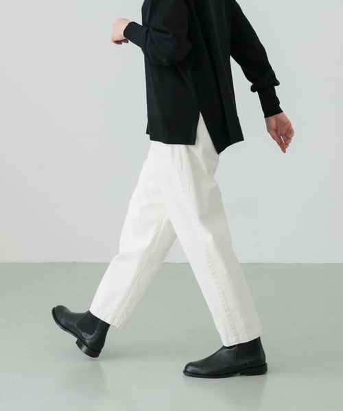 かぐれ(カグレ)の「コットンストレッチイージーパンツ(その他パンツ・レディース・カーキ/オフホワイト/スミクロ・FREE)」の8枚目の写真