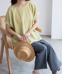 Howdy Marie ハウディーマリー 制菌加工 サラリ冷感 ギャザーデザインTシャツ