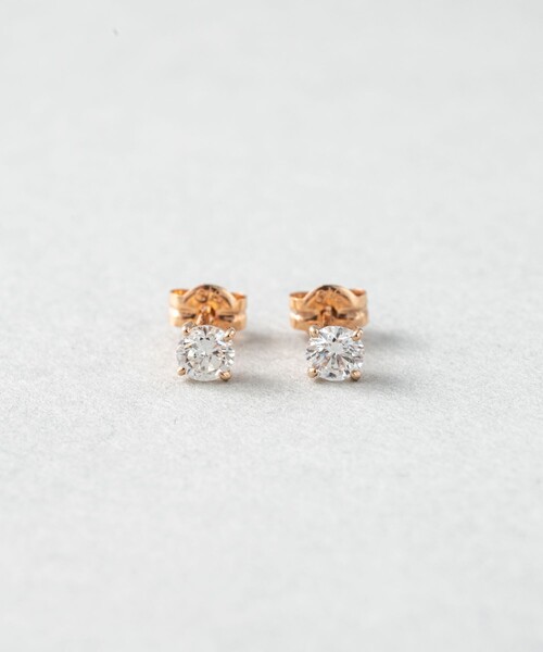 ete bijoux(エテビジュー)の「K18 ダイヤモンド 0.3ct ピアス「ブライト」(ピアス(両耳用)・レディース・ピンクゴールド/イエローゴールド・FREE)」の8枚目の写真