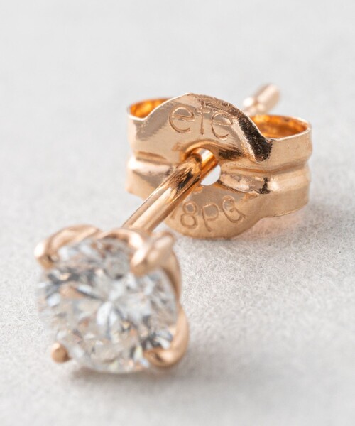 ete bijoux(エテビジュー)の「K18 ダイヤモンド 0.3ct ピアス「ブライト」(ピアス(両耳用)・レディース・ピンクゴールド/イエローゴールド・FREE)」の9枚目の写真