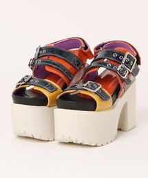 YOSUKE（ヨースケ）の「「YOSUKE/ヨースケ」厚底ベルティッドサンダル（サンダル）」