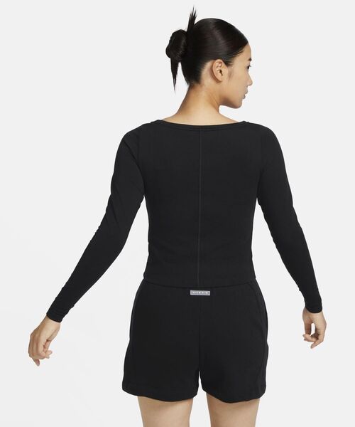 NIKE（ナイキ）の「《セットアップ対応商品》ナイキ エア ウィメンズ ロングスリーブ トップ / Nike Air Women's Long-Sleeve Top＜XS-2XL 展開＞（その他トップス・レディース・レッド系その他2/ブラック/パープル系その他・L/M/XL/2XL/S/XS）」の4枚目の写真