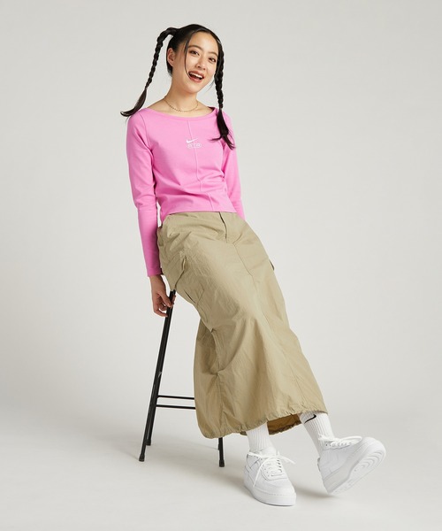 NIKE（ナイキ）の「《セットアップ対応商品》ナイキ エア ウィメンズ ロングスリーブ トップ / Nike Air Women's Long-Sleeve Top＜XS-2XL 展開＞（その他トップス・レディース・レッド系その他2/ブラック/パープル系その他・L/M/XL/2XL/S/XS）」の14枚目の写真