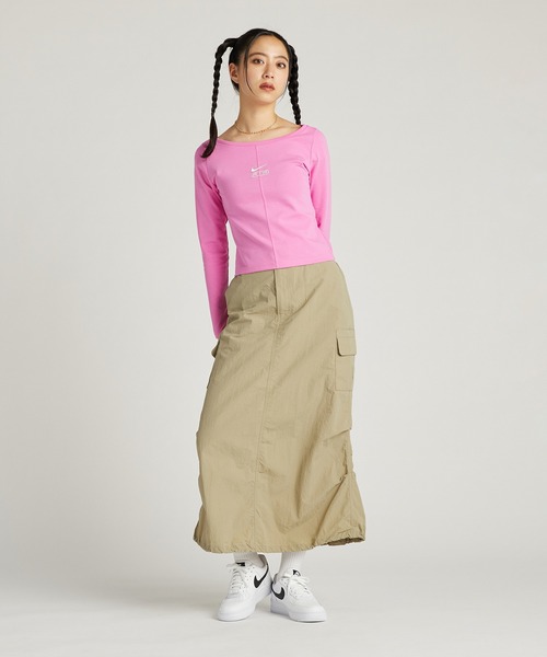 NIKE（ナイキ）の「《セットアップ対応商品》ナイキ エア ウィメンズ ロングスリーブ トップ / Nike Air Women's Long-Sleeve Top＜XS-2XL 展開＞（その他トップス・レディース・レッド系その他2/ブラック/パープル系その他・L/M/XL/2XL/S/XS）」の16枚目の写真