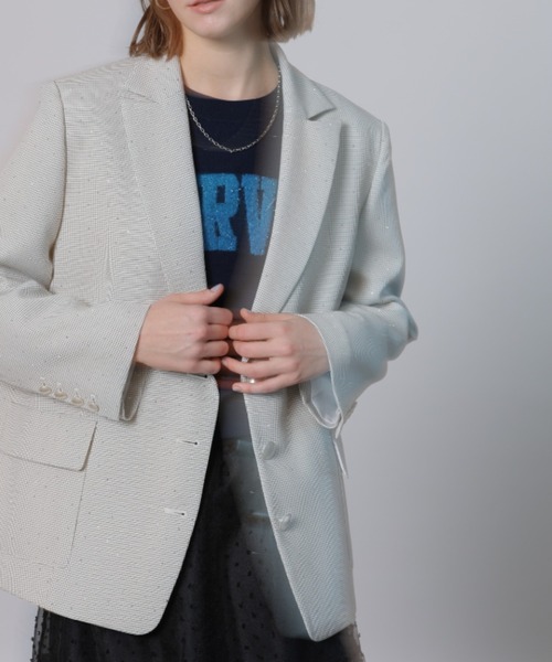 （美品）カデュネ　ビッグキラキラジャケット CADUNE（カデュネ）の「ビッグキラキラジャケット（その他