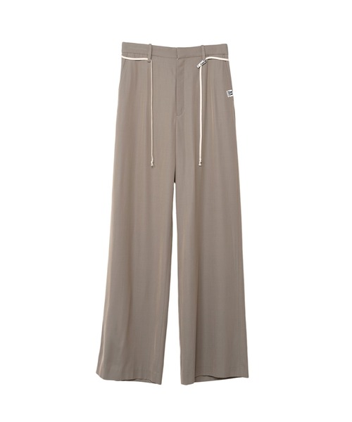 Maison MIHARA YASUHIRO(メゾンミハラヤスヒロ)の「Twill Pants(スラックス・レディース・ブラック/ベージュ・36/38)」の1枚目の写真