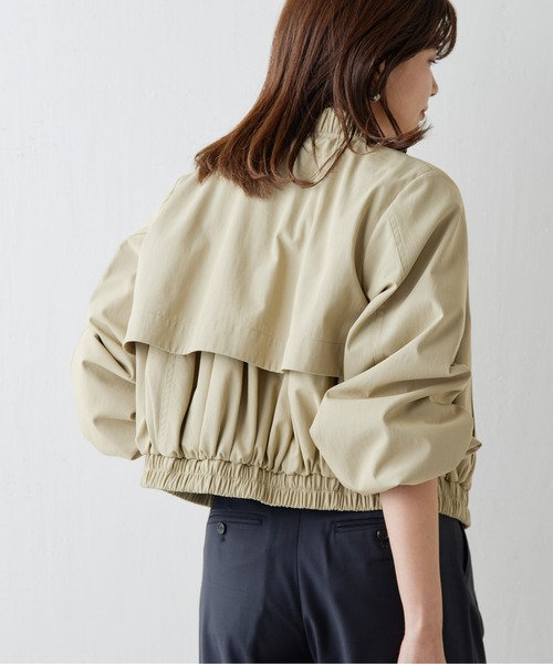 Drawing Numbers(ドローイング ナンバーズ)の「【Drawing Numbers】シャンブレーブルゾン(ブルゾン・レディース・ベージュ/ブラック・38)」の3枚目の写真