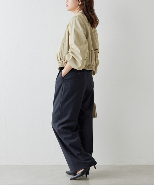 Drawing Numbers(ドローイング ナンバーズ)の「【Drawing Numbers】シャンブレーブルゾン(ブルゾン・レディース・ベージュ/ブラック・38)」の13枚目の写真