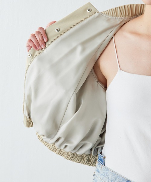 Drawing Numbers(ドローイング ナンバーズ)の「【Drawing Numbers】シャンブレーブルゾン(ブルゾン・レディース・ベージュ/ブラック・38)」の12枚目の写真