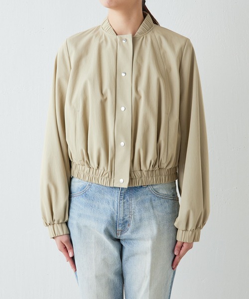 Drawing Numbers(ドローイング ナンバーズ)の「【Drawing Numbers】シャンブレーブルゾン(ブルゾン・レディース・ベージュ/ブラック・38)」の5枚目の写真