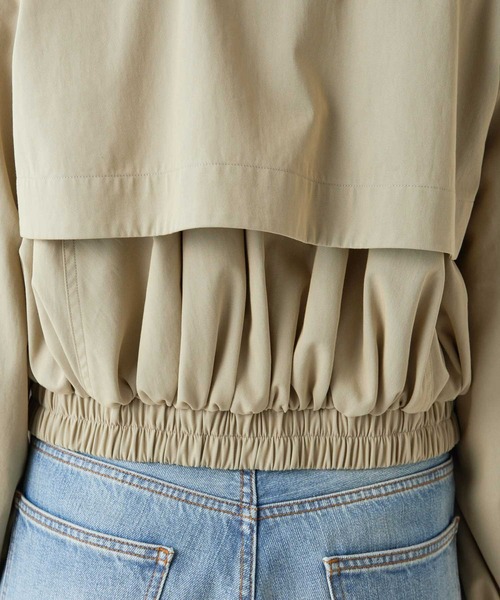 Drawing Numbers(ドローイング ナンバーズ)の「【Drawing Numbers】シャンブレーブルゾン(ブルゾン・レディース・ベージュ/ブラック・38)」の4枚目の写真