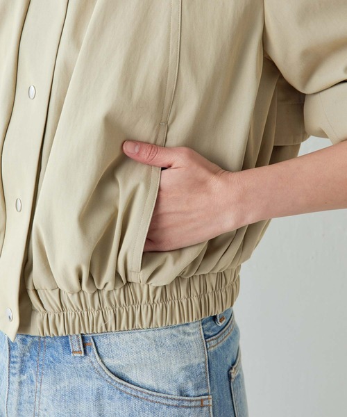 Drawing Numbers(ドローイング ナンバーズ)の「【Drawing Numbers】シャンブレーブルゾン(ブルゾン・レディース・ベージュ/ブラック・38)」の16枚目の写真