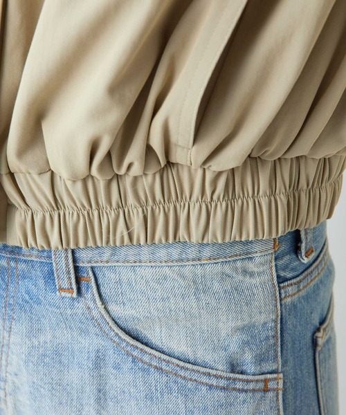 Drawing Numbers(ドローイング ナンバーズ)の「【Drawing Numbers】シャンブレーブルゾン(ブルゾン・レディース・ベージュ/ブラック・38)」の6枚目の写真